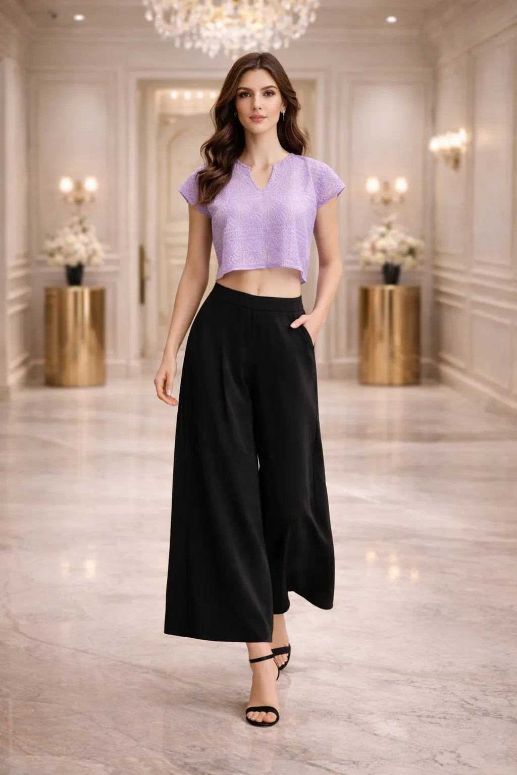 Lavender Grace Crop Top