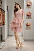 Luna Tiered Gerogette Dress