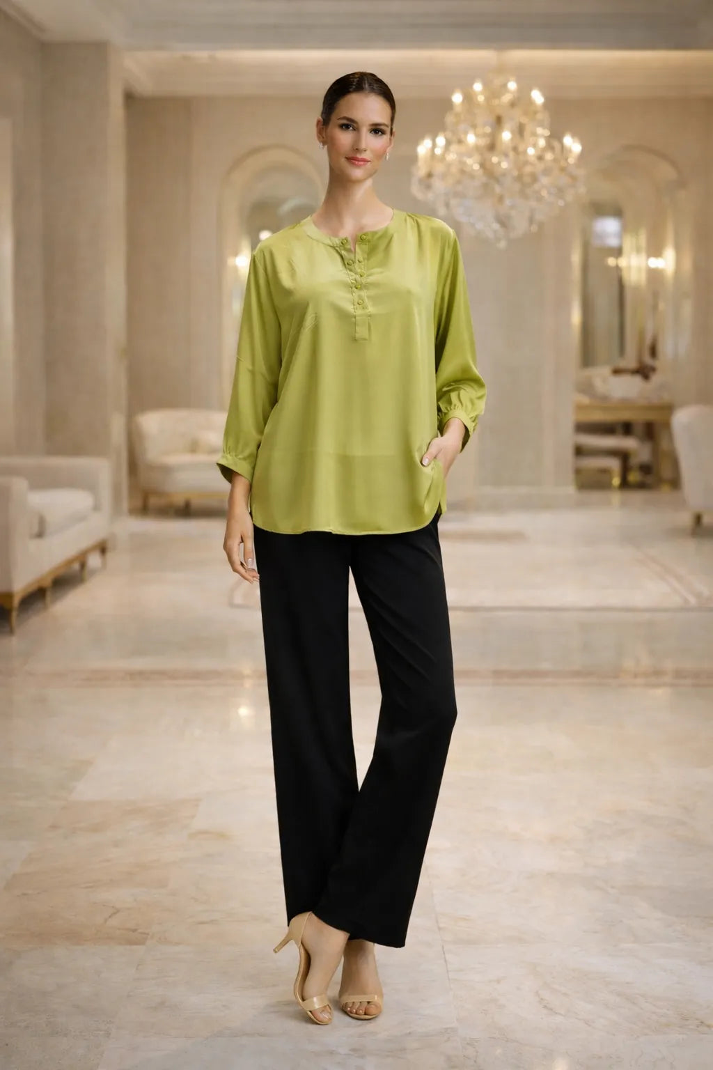 Luxe Ease Satin Shirt