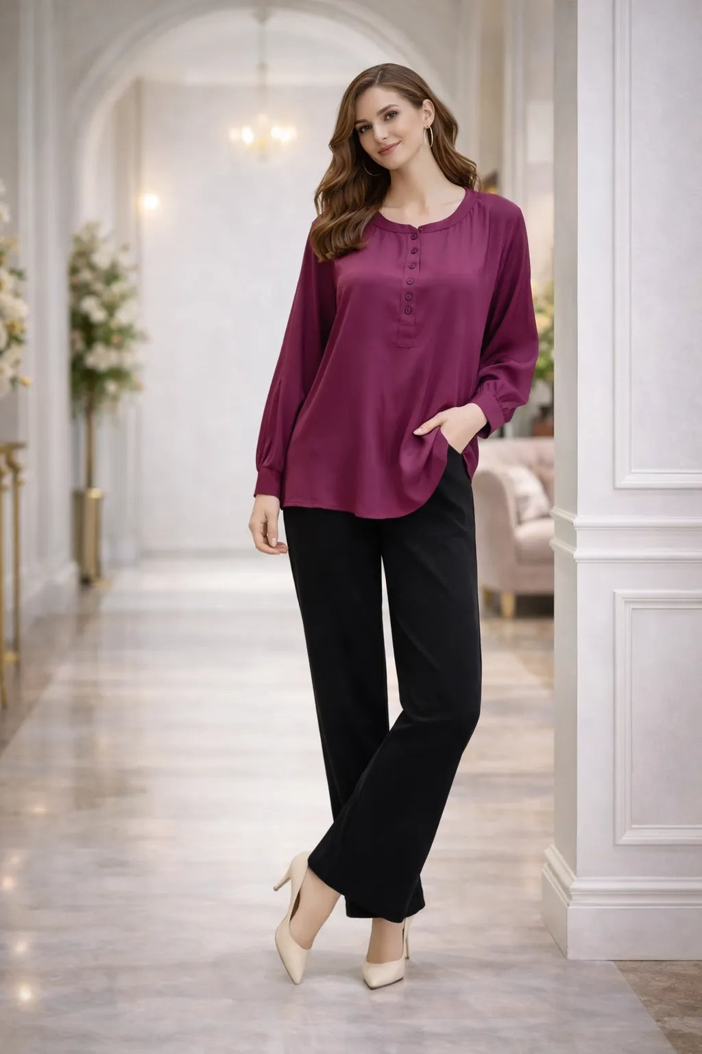 Luxe Ease Satin Shirt
