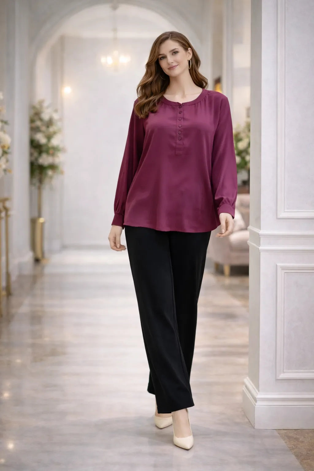 Luxe Ease Satin Shirt
