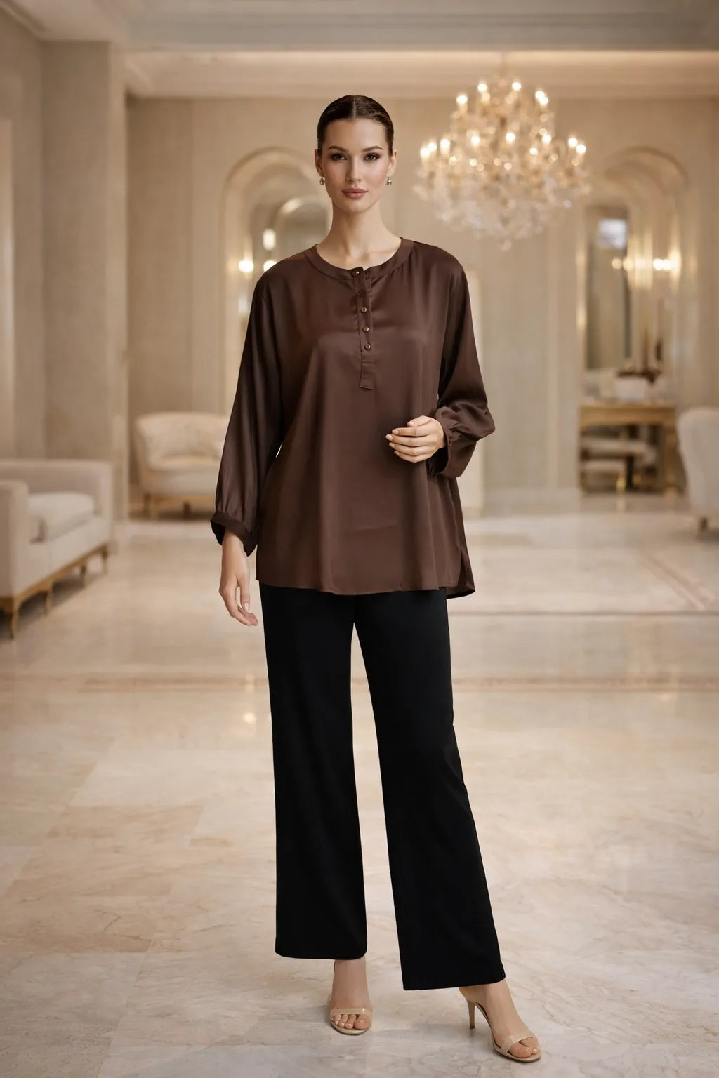 Luxe Ease Satin Shirt