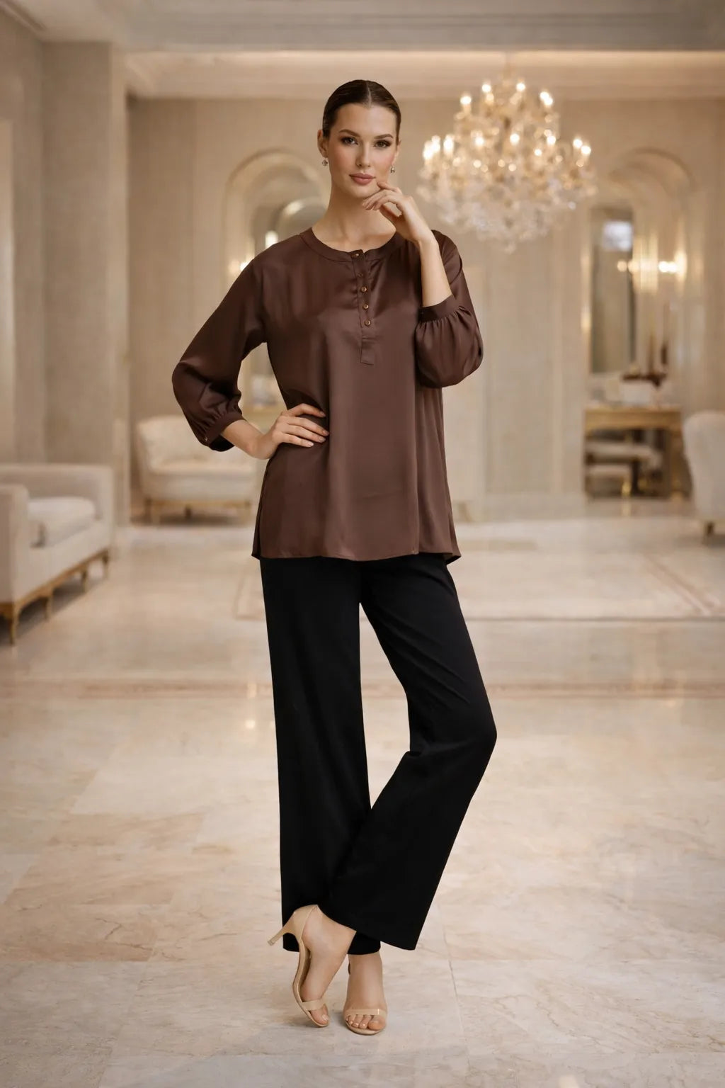 Luxe Ease Satin Shirt