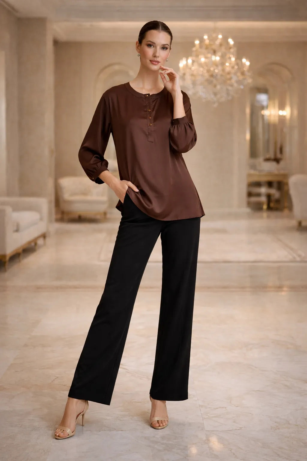 Luxe Ease Satin Shirt