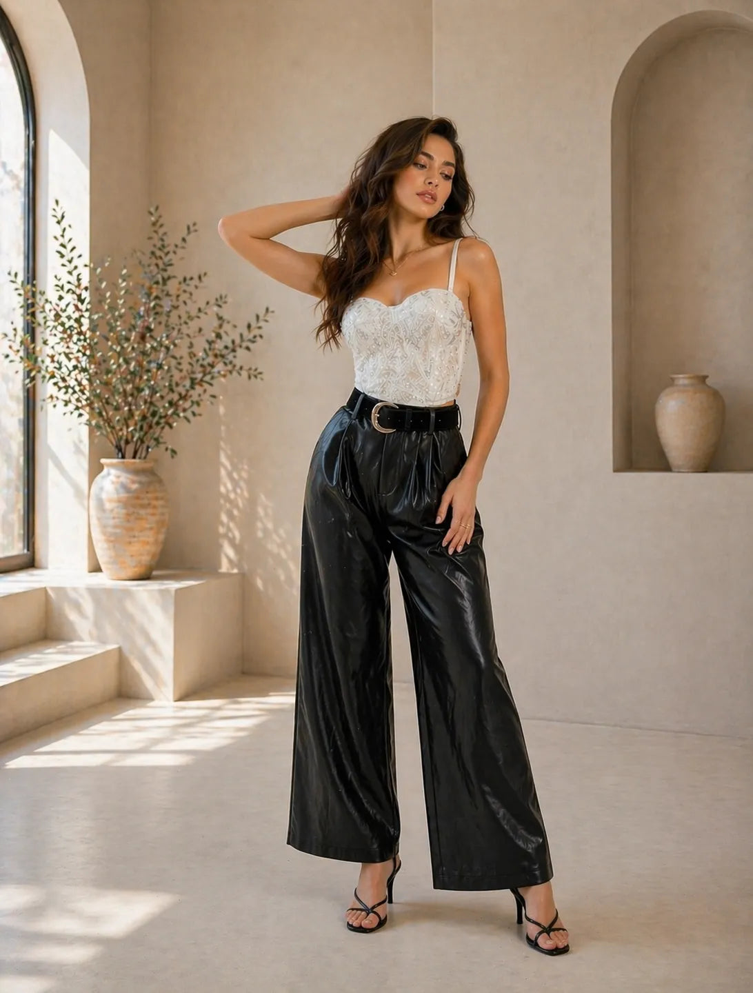 Luxe Embellished Sculpt Corset Top