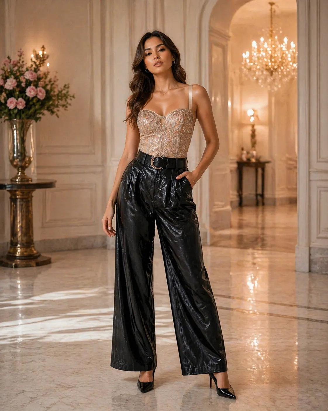 Luxe Embellished Sculpt Corset Top