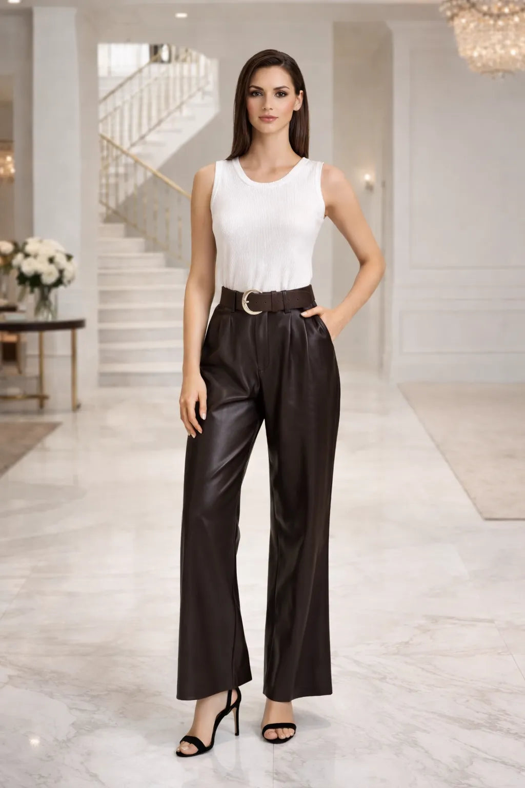 Luxe-Form-Leatherite Pants