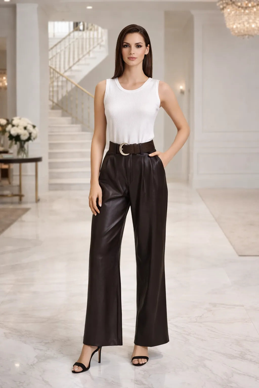 Luxe-Form-Leatherite Pants
