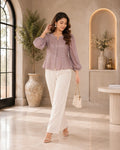 Mauve Shimmer Statement Shirt