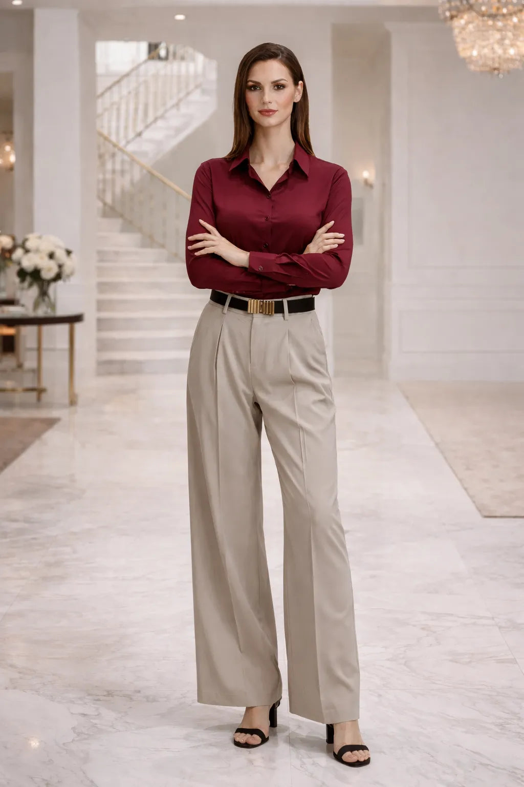 Midnight Flow Wide Leg Pants