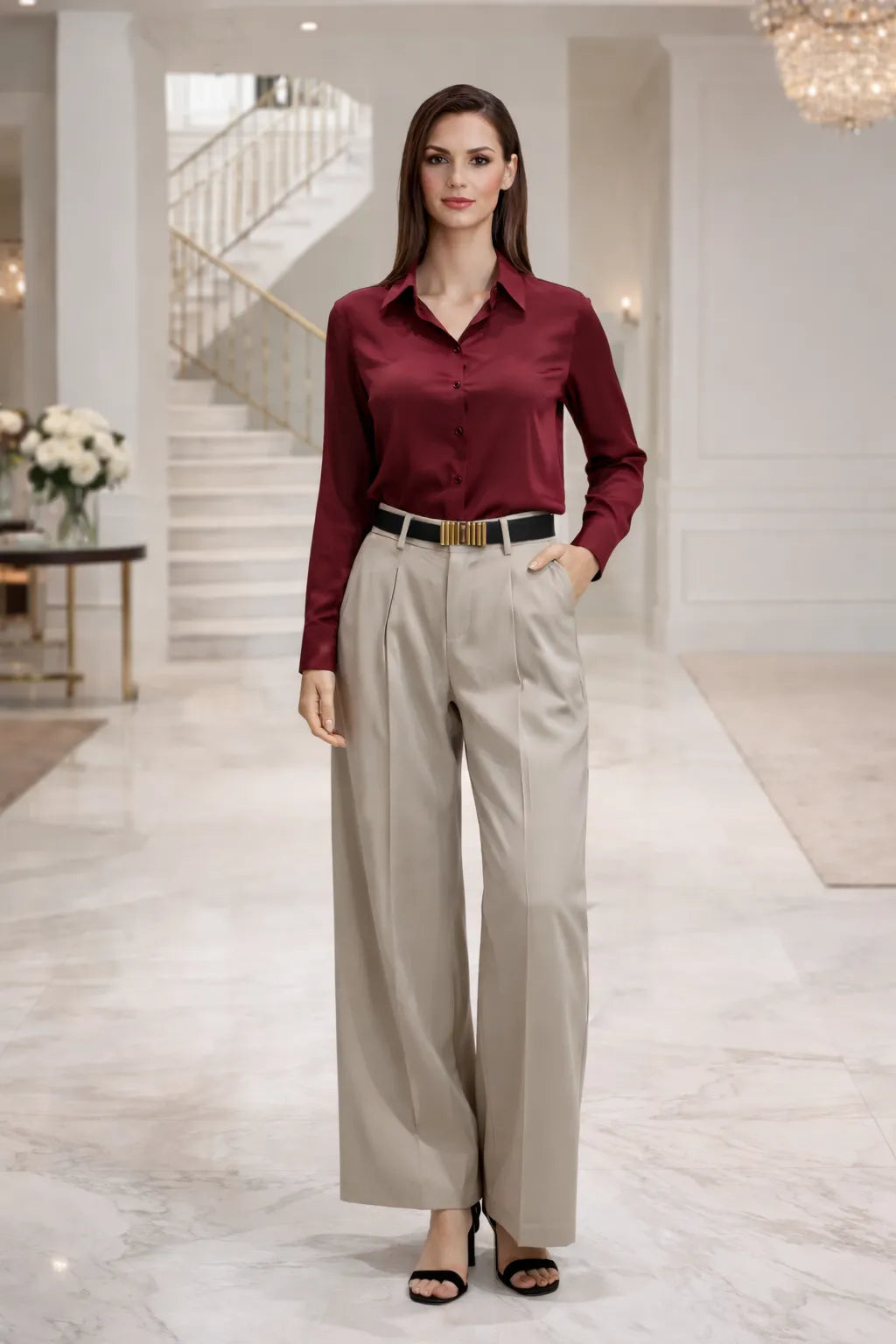 Midnight Flow Wide Leg Pants