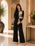 Midnight Mosaic Satin Shirt