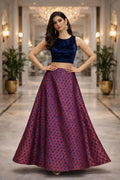 Midnight Royale Brocade Co-ord Set