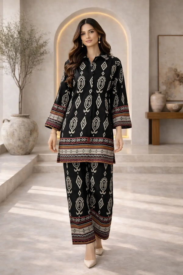 Midnight Tribal Luxe Co-ords Set