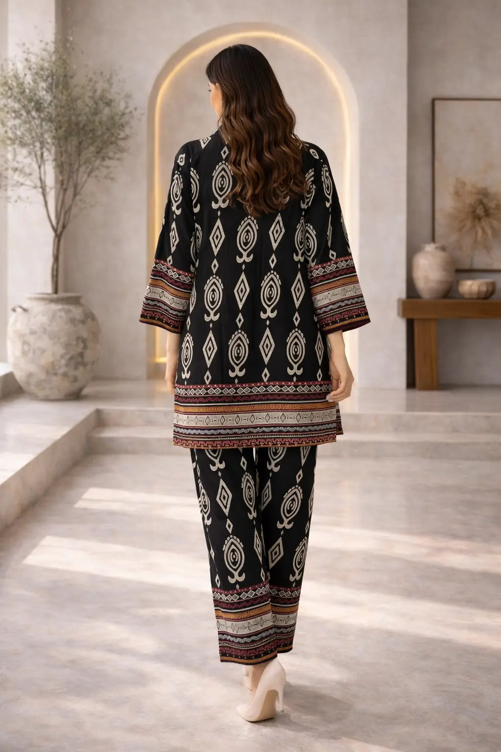 Midnight Tribal Luxe Co-ords Set