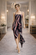 Midnight Wave Midi Dress