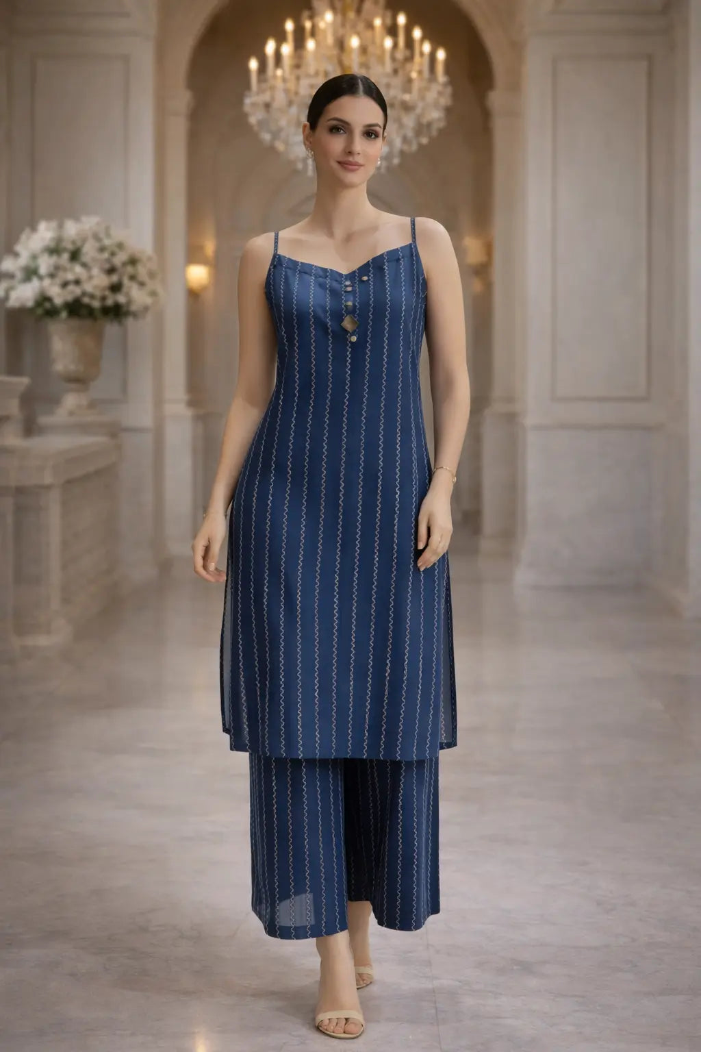 Minimal Blue Edit Co-ord Set