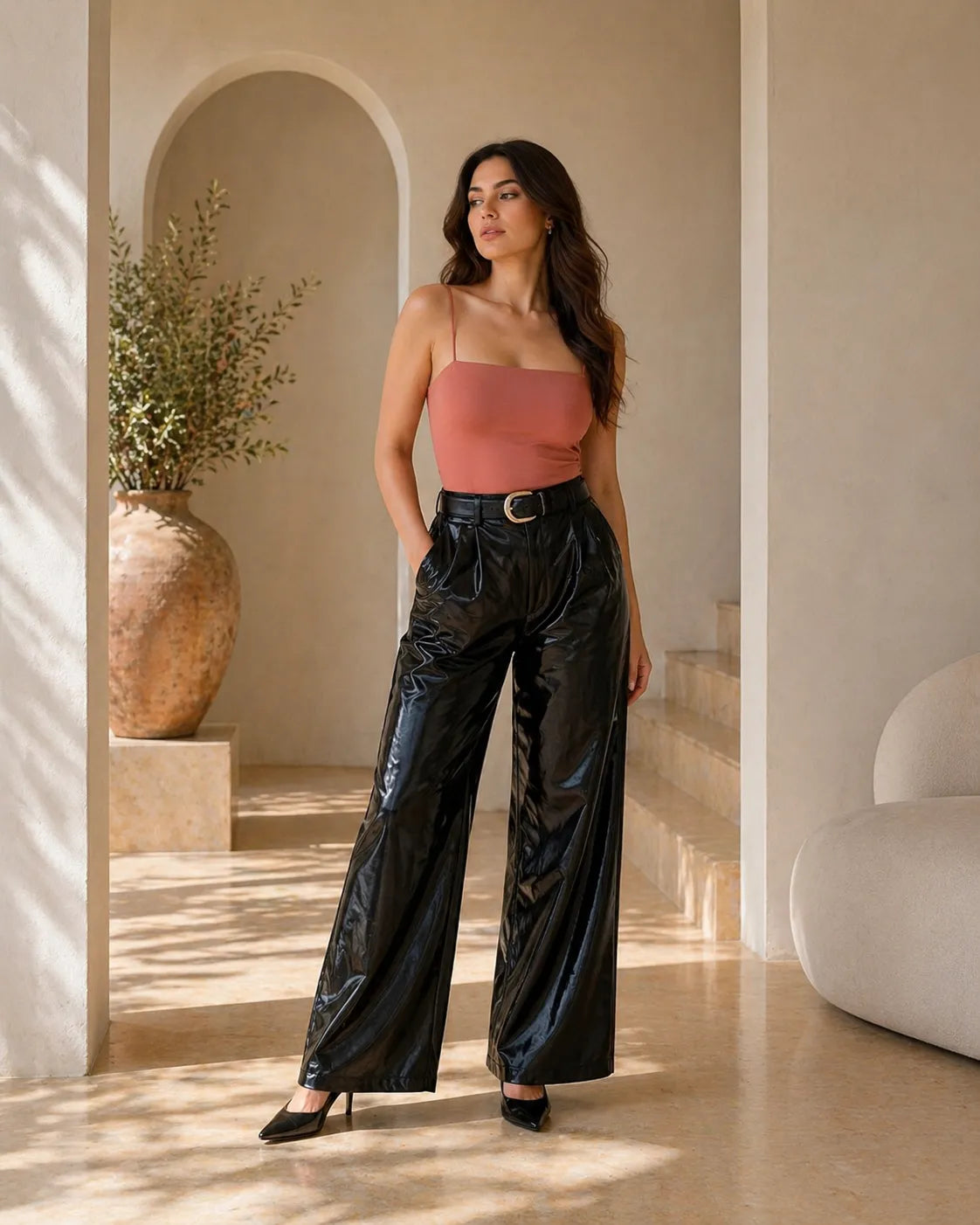 Minimal Square Neck Strap Bralette