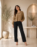 Mocha Breeze Casual Shirt