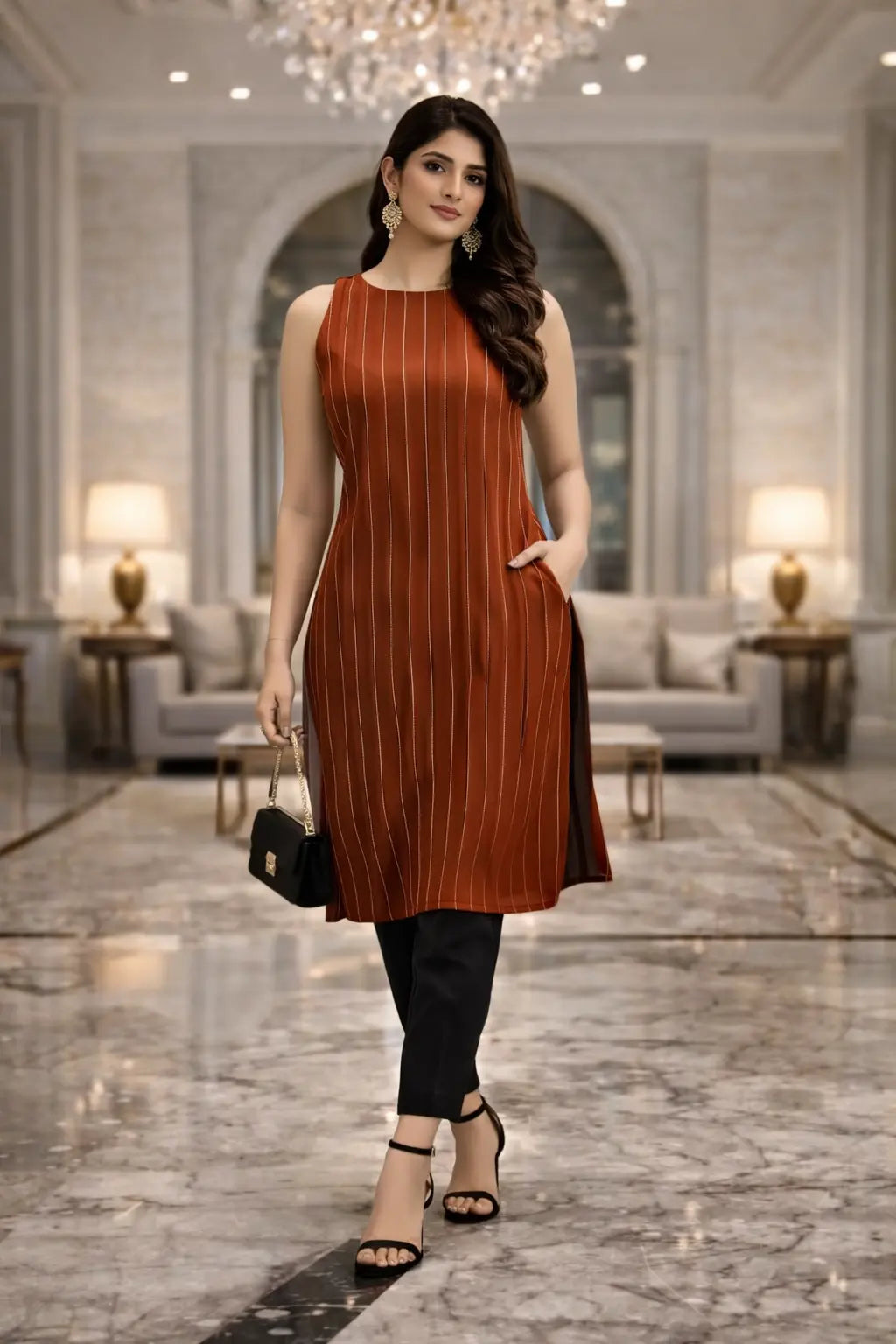 Modern Muse Halterneck Kurti