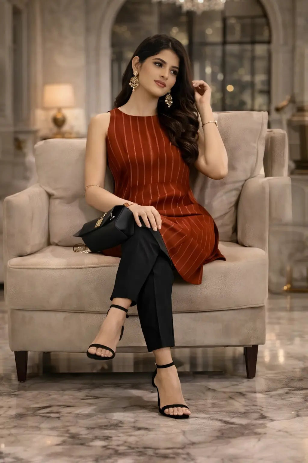 Modern Muse Halterneck Kurti