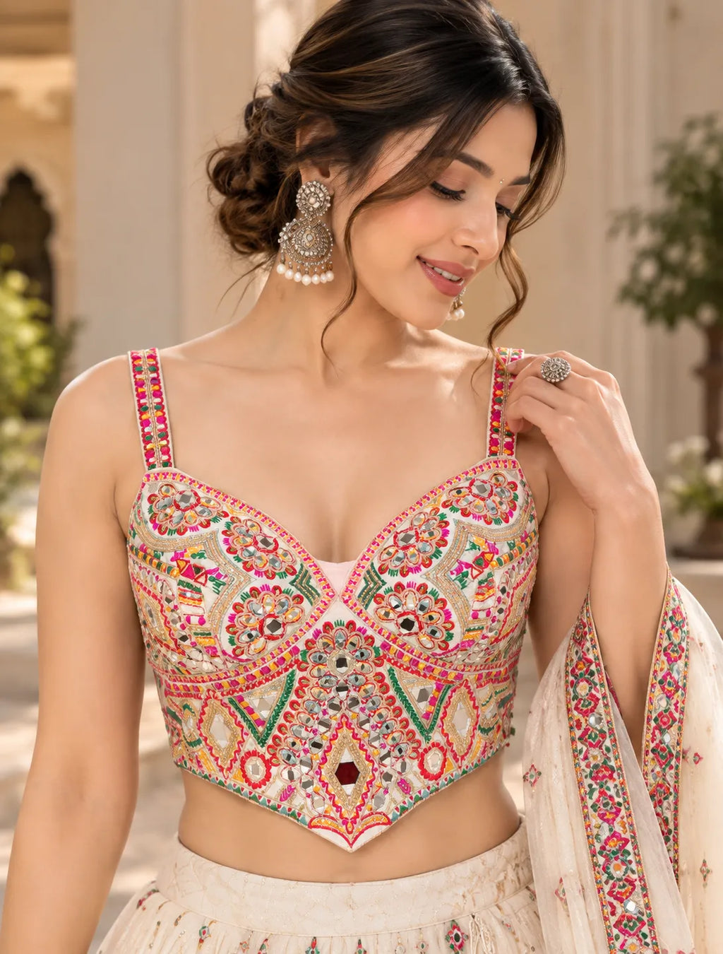 Navrasa Kutch Mirror Corset Blouse