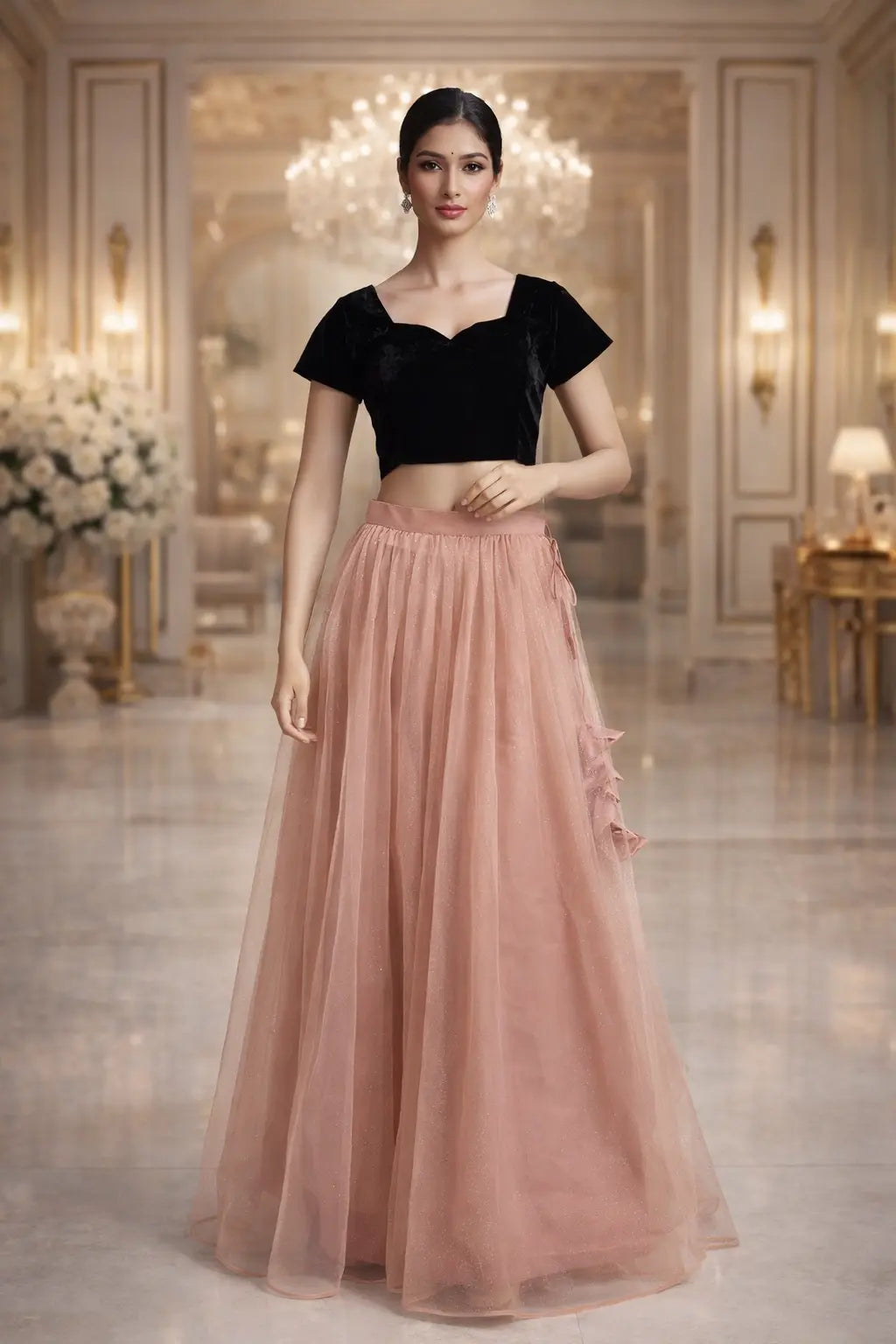 Noir Blush Tulle Set