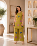 Olive Mirror Motif Co-Ord Set