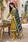 Olive Royale Cotton Suit Set