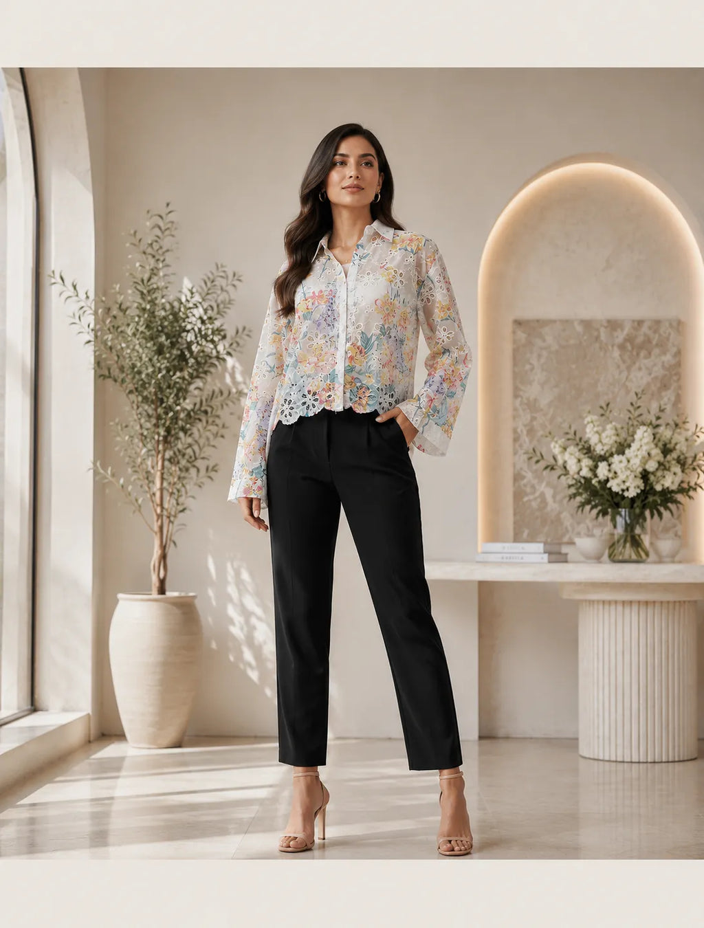Pastel Bloom Lace Shirt