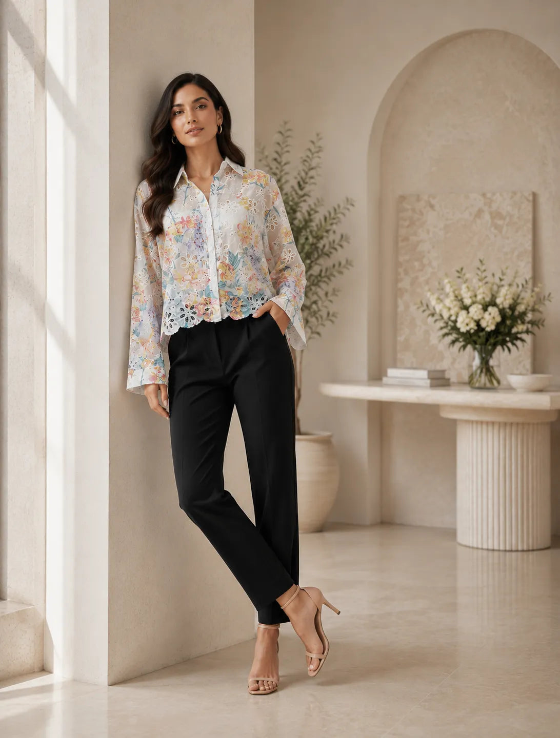 Pastel Bloom Lace Shirt