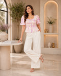 Petal Muse Puff Top