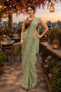 Petal Poetry Organza Saree