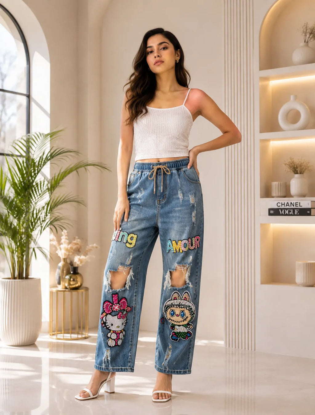 Pop Rebel Embellished Denim