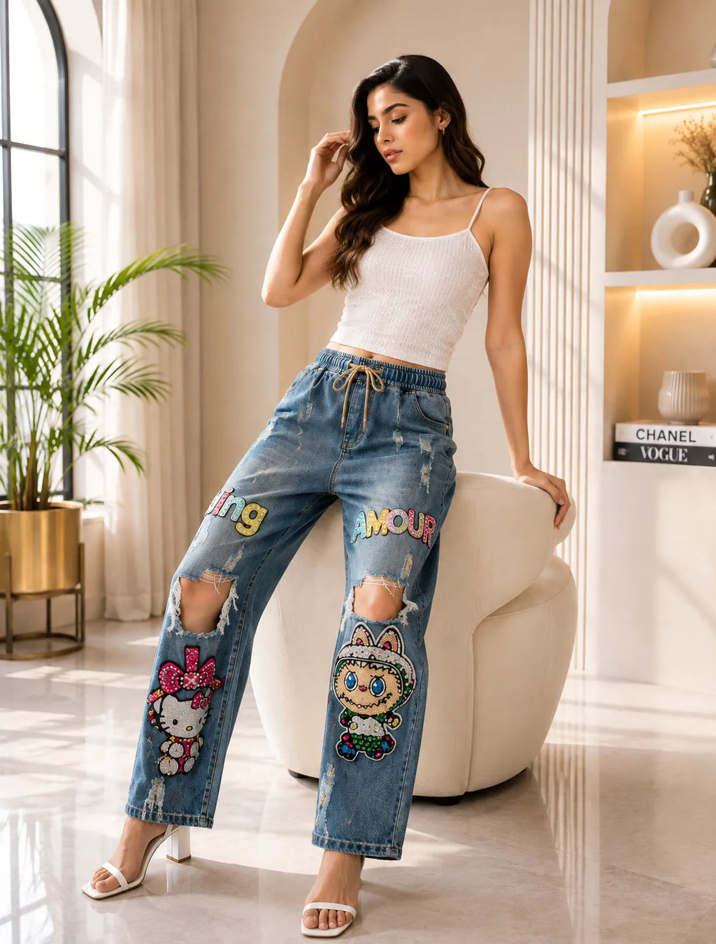 Pop Rebel Embellished Denim
