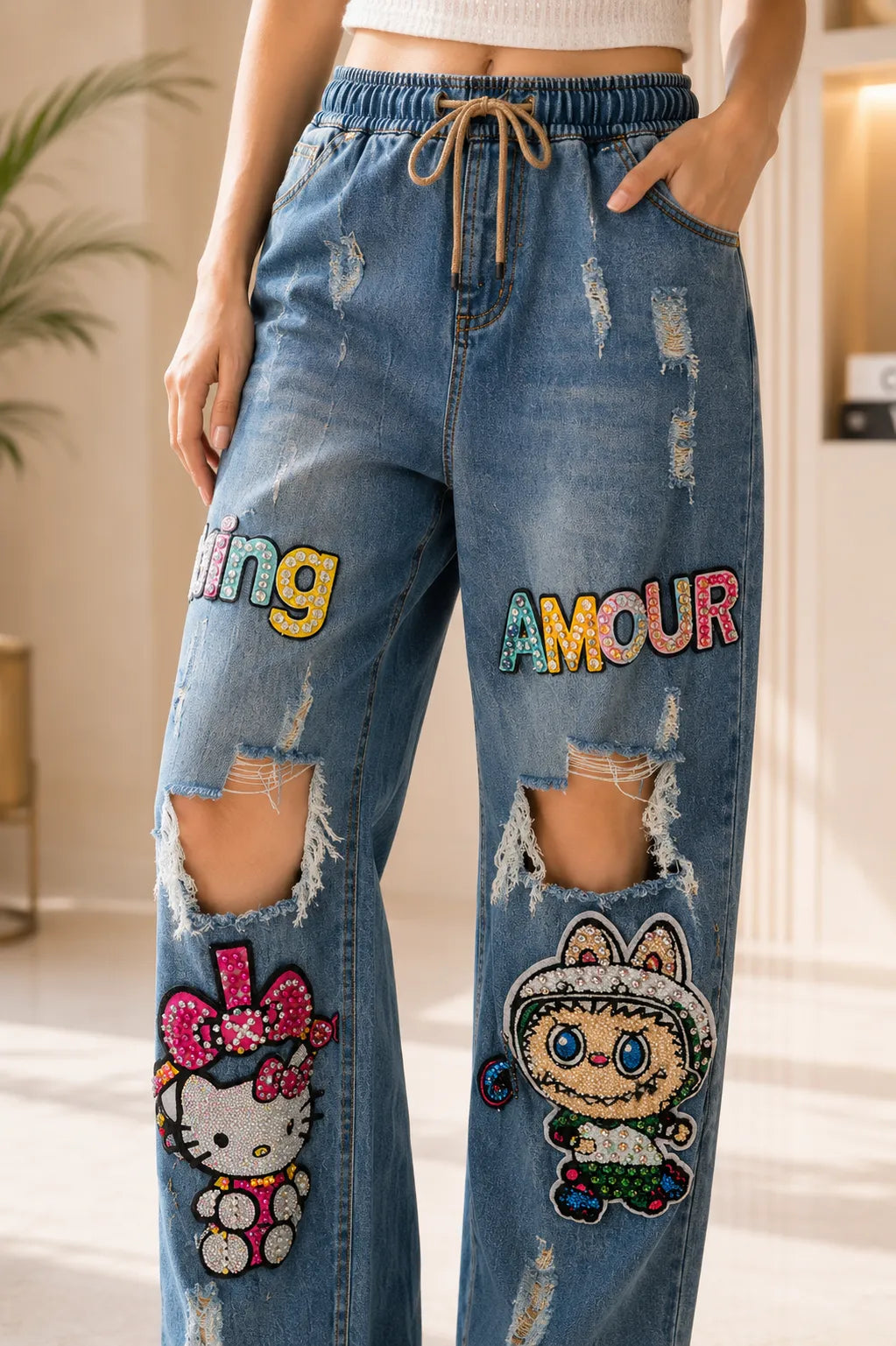 Pop Rebel Embellished Denim