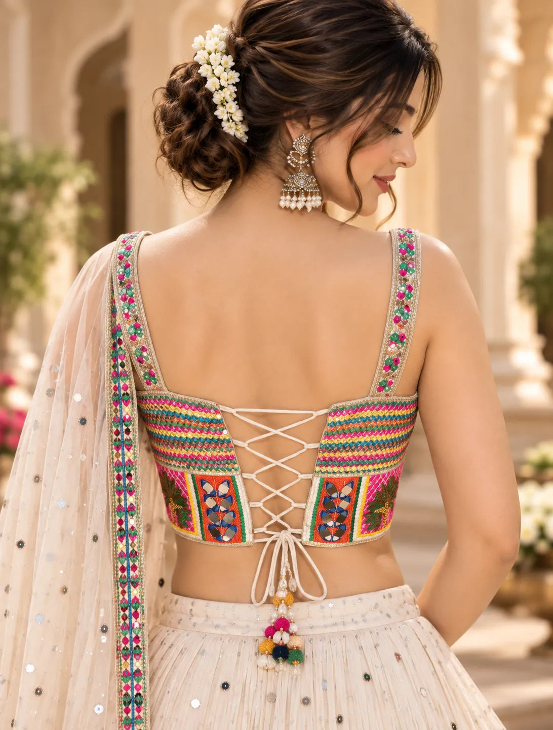 Raas Rang Patchwork Corset Blouse