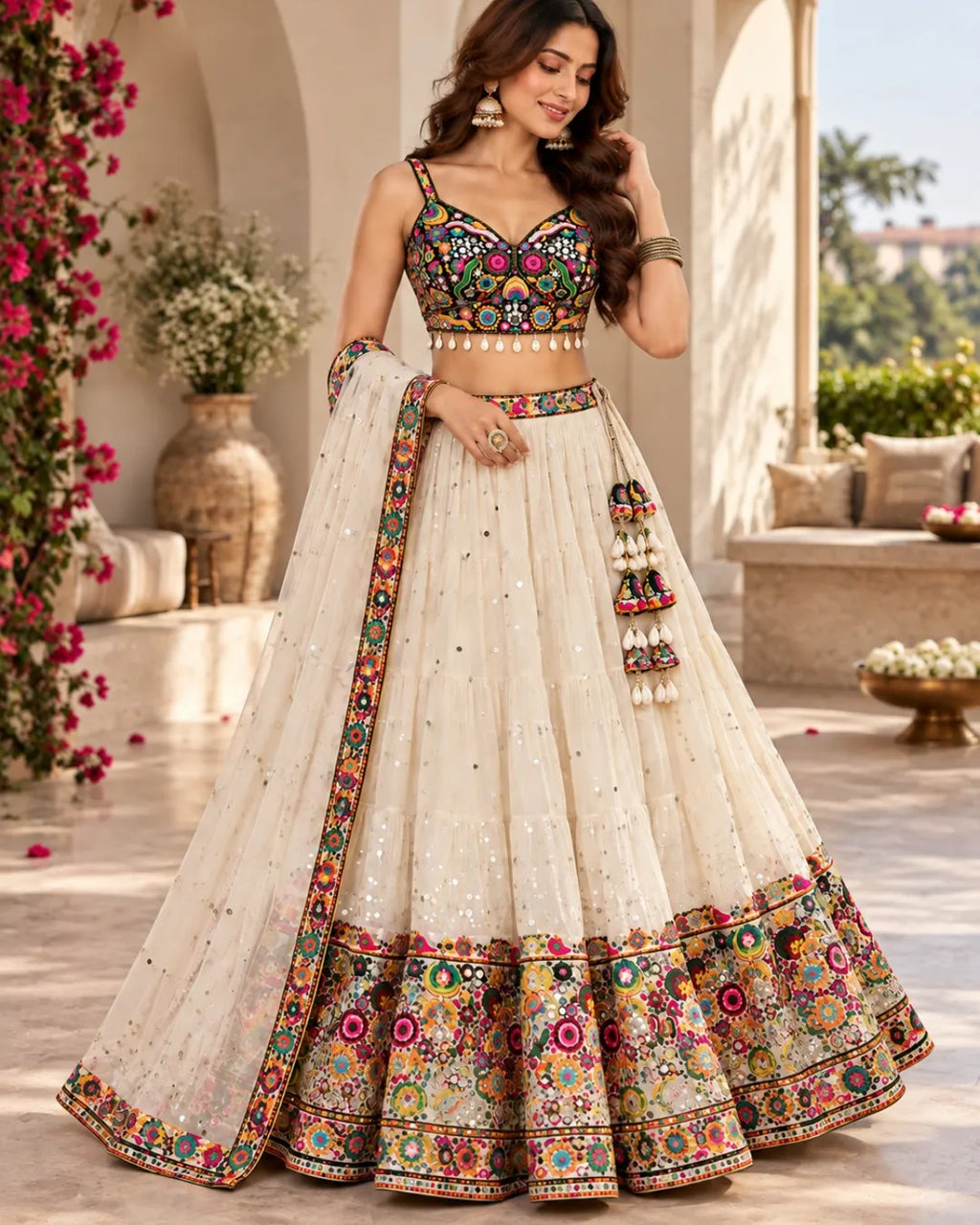 Raasika Mirror Embroidered Dandiya Blouse