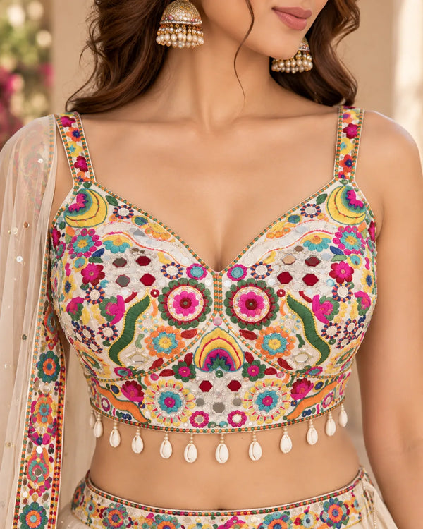 Raasika Mirror Embroidered Dandiya Blouse