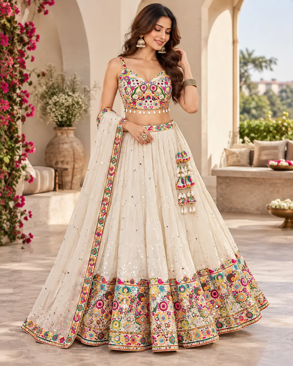 Raasika Mirror Embroidered Dandiya Blouse