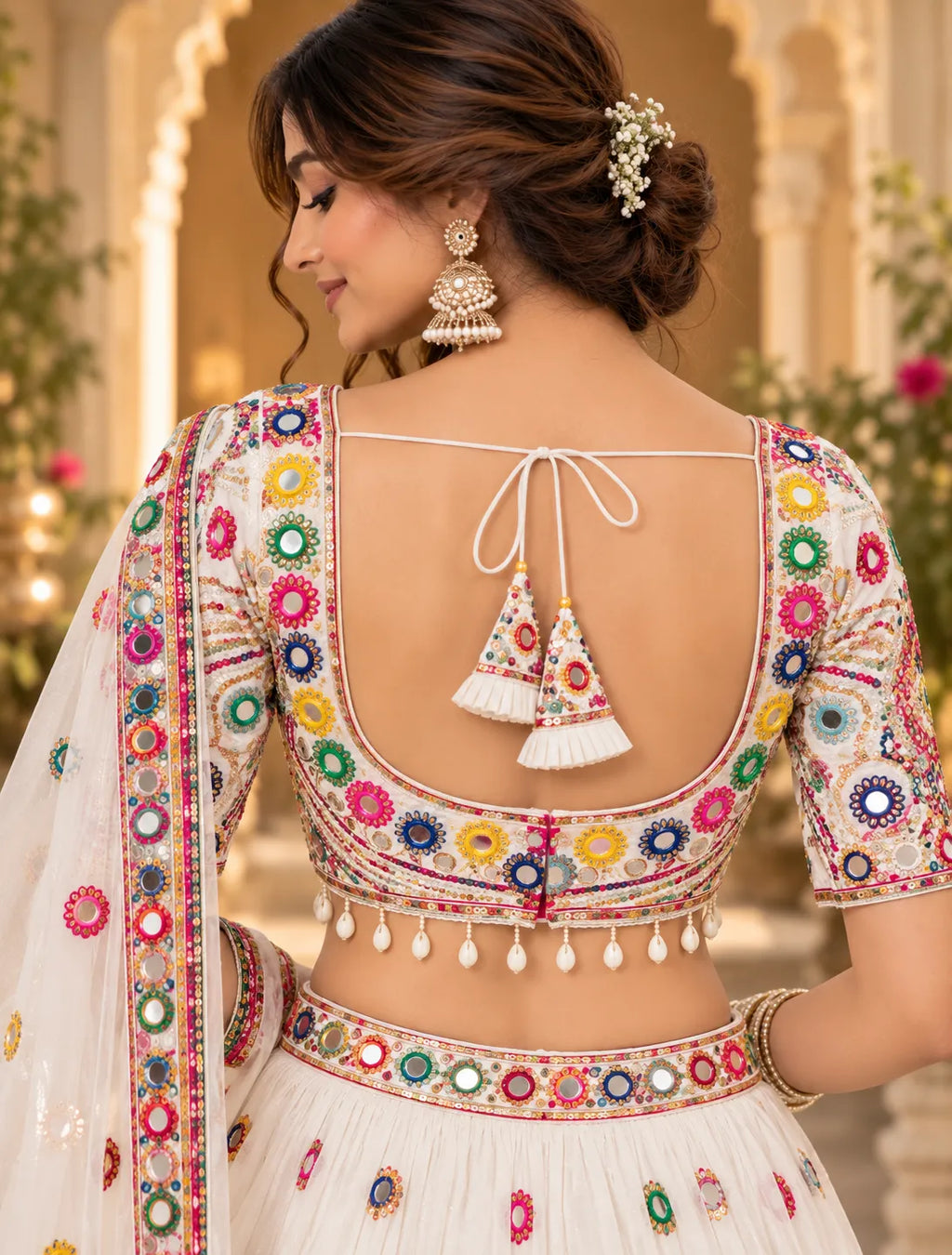 Raasika Mirrorwok Dandiya Blouse