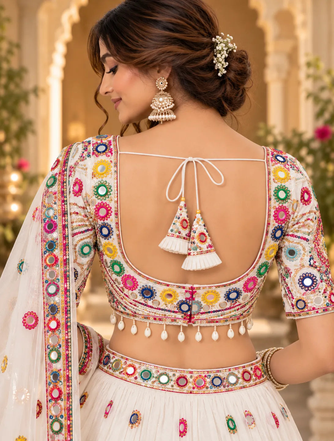 Raasika Mirrorwok Dandiya Blouse