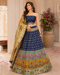 Rajwada Neel Banarasi Lehenga