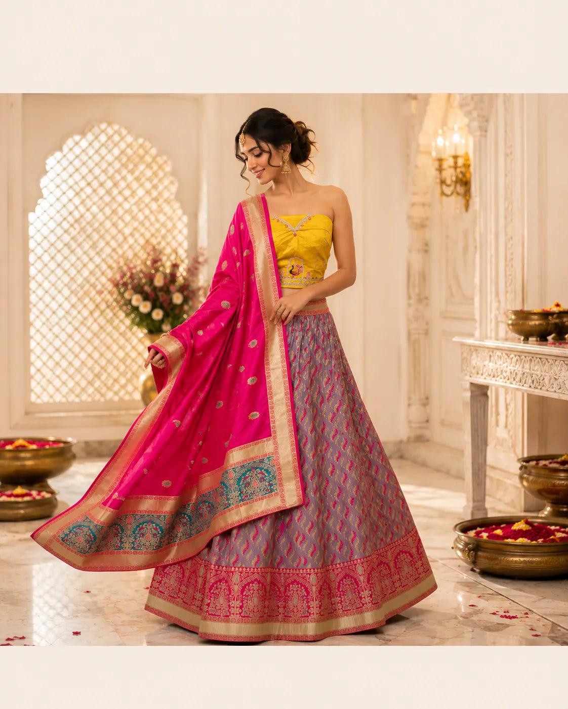 Rangini Banarasi Lehenga