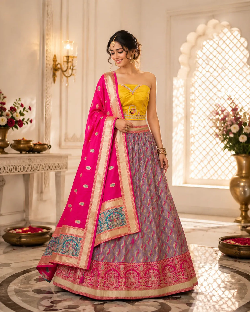 Rangini Banarasi Lehenga