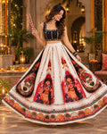 Rangrez 3D Digital Mirror Skirt