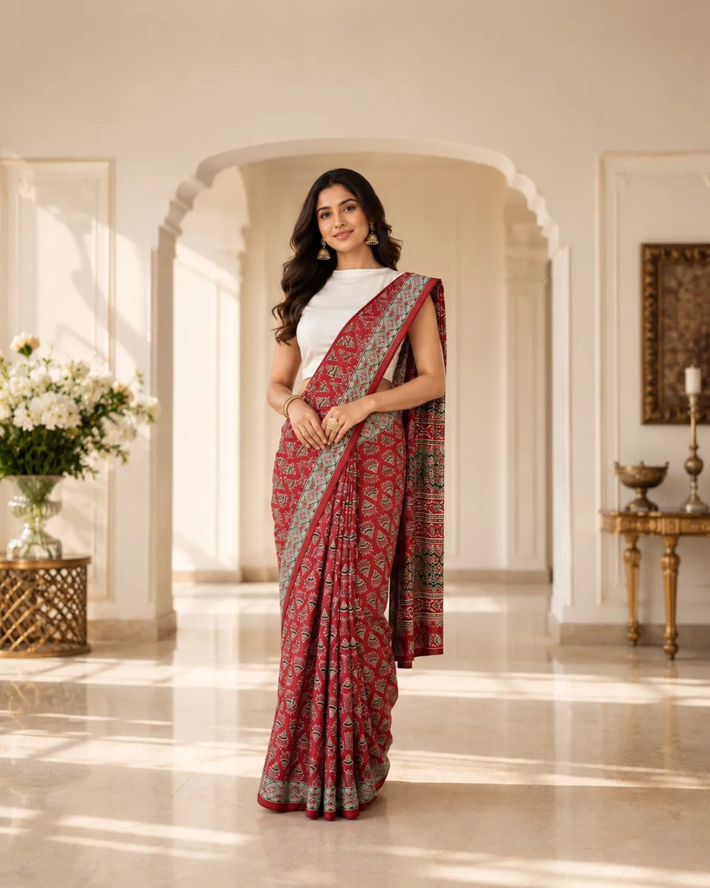 Rangrez Ajrakh Saree