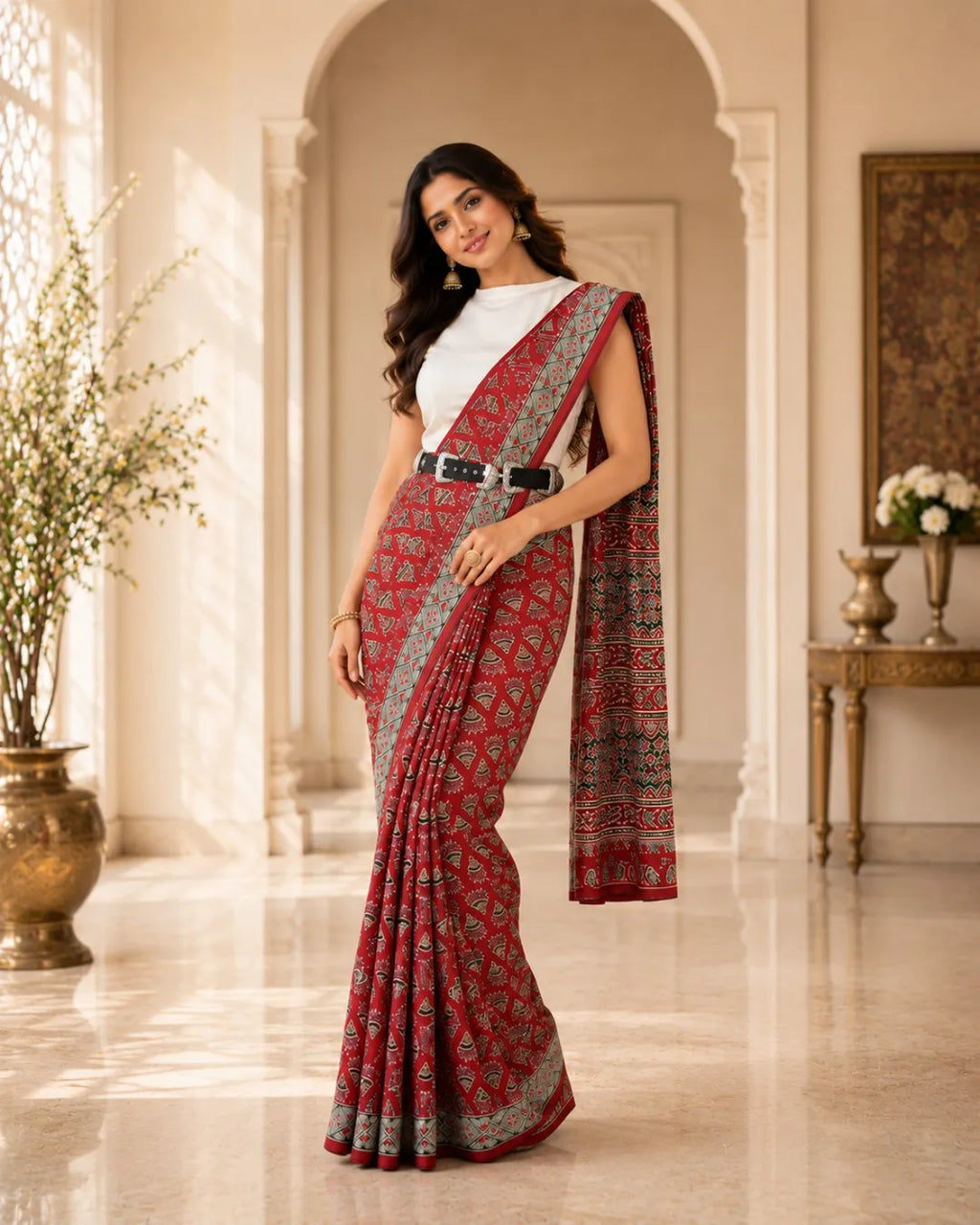 Rangrez Ajrakh Saree