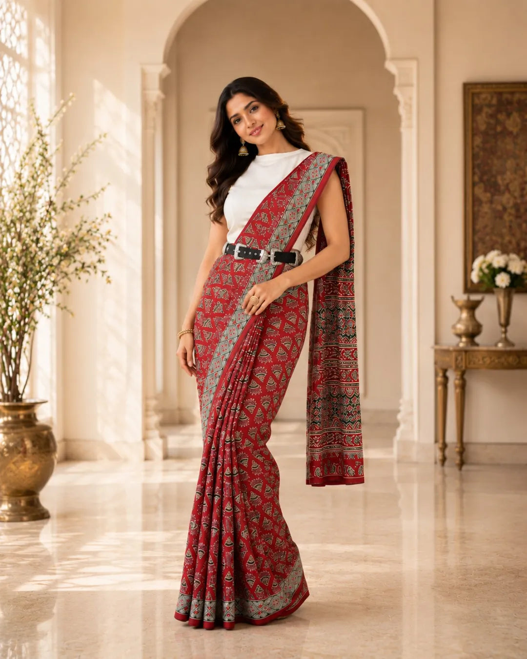 Rangrez Ajrakh Saree