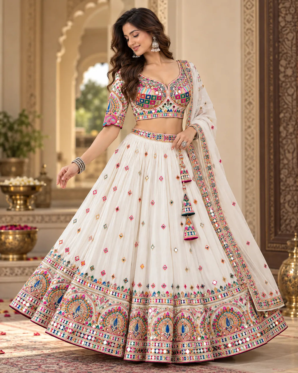 Rangrez Morni Mirrorwork Dandiya Blouse